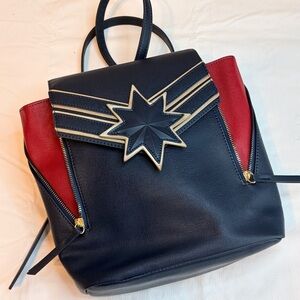 Marvel Captain Navy and Red Star Backpack